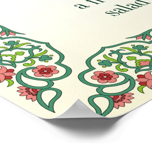 KNOWLEDGE weet dat een tomaat een vrucht is. Poster (Hoek)