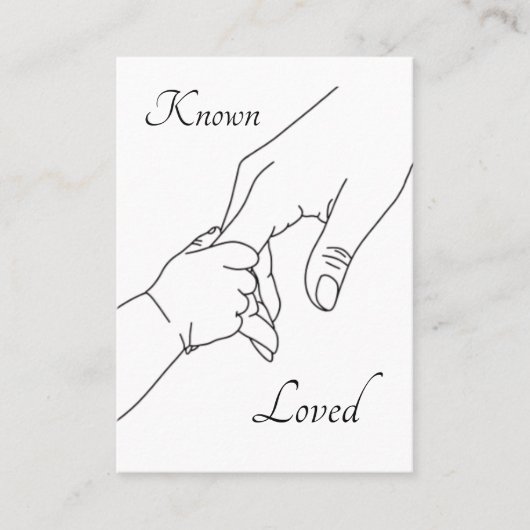 Known & Loved – Psalm 139 Pro-Life Prayer Card Plaatskaartje (Voorkant)