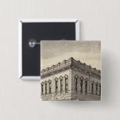 Knox blok, San Jose Vierkante Button 5,1 Cm (Voorkant /achterkant)