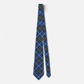 Knox Clan Tartan Bright Blue Pset Stropdas (Voorkant)