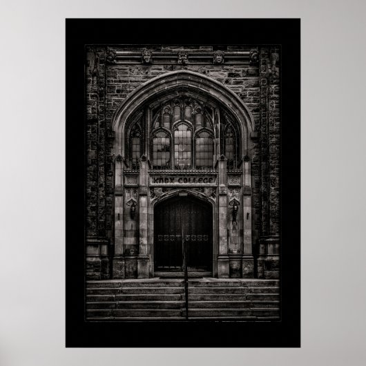 Knox College Entrance No 1 met Border Poster (Voorkant)