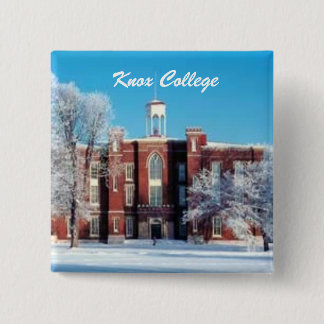 Knox College Old Main Vierkante Button 5,1 Cm