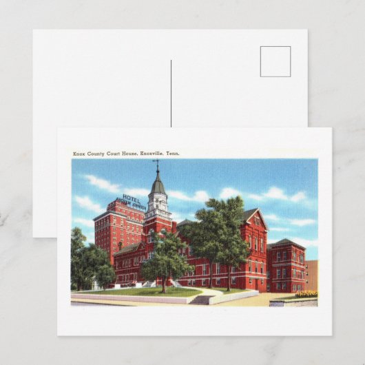Knox County Court House in Knoxville, Tennessee, Briefkaart (Voorkant / Achterkant)