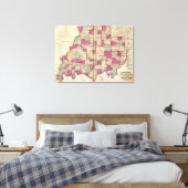 Knox County en Daviess County Canvas Afdruk (Insitu (Slaapkamer))
