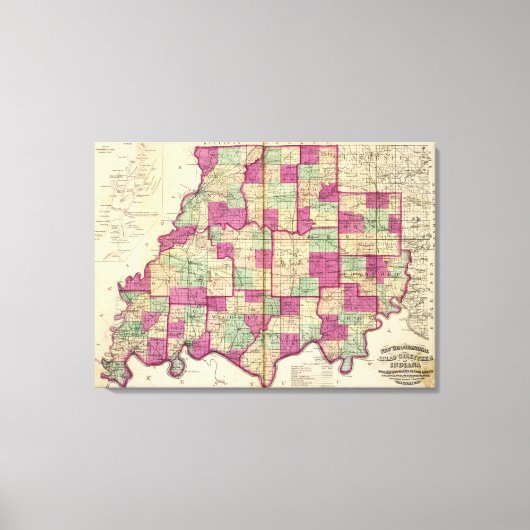 Knox County en Daviess County Canvas Afdruk (Voorkant)