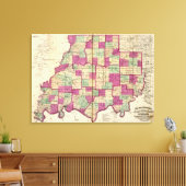 Knox County en Daviess County Canvas Afdruk (Insitu (Woonkamer))