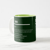 Knox Personalized Name Tweekleurige Koffiemok (Voorkant links)