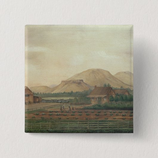 Knox Ranch, Idaho Vierkante Button 5,1 Cm (Voorkant)