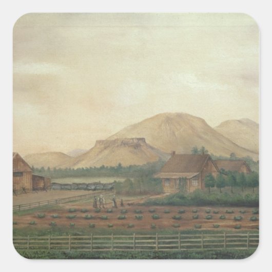 Knox Ranch, Idaho Vierkante Sticker (Voorkant)