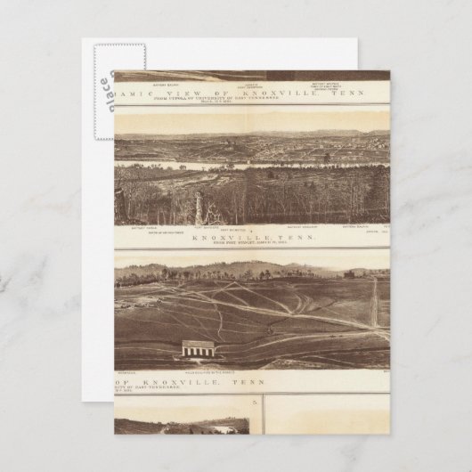 Knoxville, Chattanooga Briefkaart (Voorkant / Achterkant)