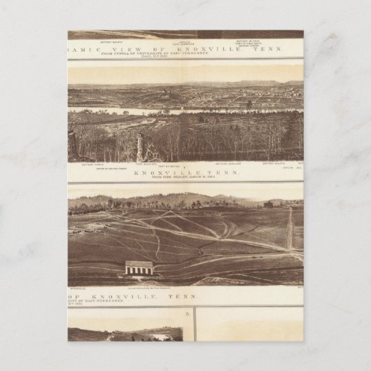 Knoxville, Chattanooga Briefkaart (Voorkant)