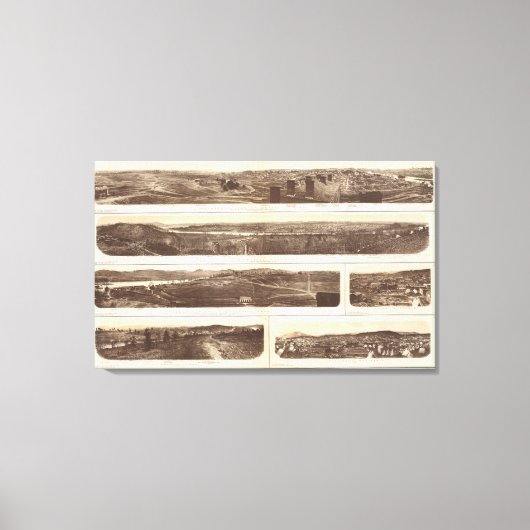 Knoxville, Chattanooga Canvas Afdruk (Voorkant)