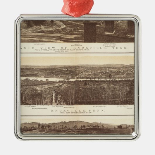 Knoxville, Chattanooga Metalen Ornament (Voorkant)