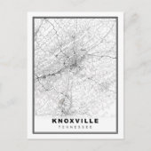 Knoxville Map Feestdagenkaart (Voorkant)