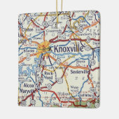 Knoxville  Map Keramisch Ornament (Links)