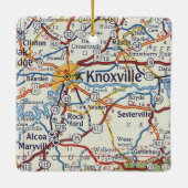 Knoxville  Map Keramisch Ornament (Achterkant)