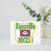 Knoxville Rocks. (groen) Briefkaart (Staand voorkant)
