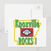 Knoxville Rocks. (groen) Briefkaart (Voorkant / Achterkant)