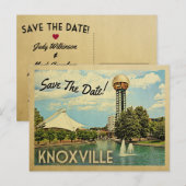Knoxville Save the Date Tennessee Aankondigingskaart (Voorkant / Achterkant)