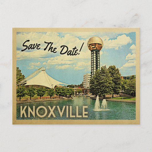 Knoxville Save the Date Tennessee Aankondigingskaart (Voorkant)