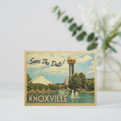 Knoxville Save the Date Tennessee Aankondigingskaart (Staand voorkant)