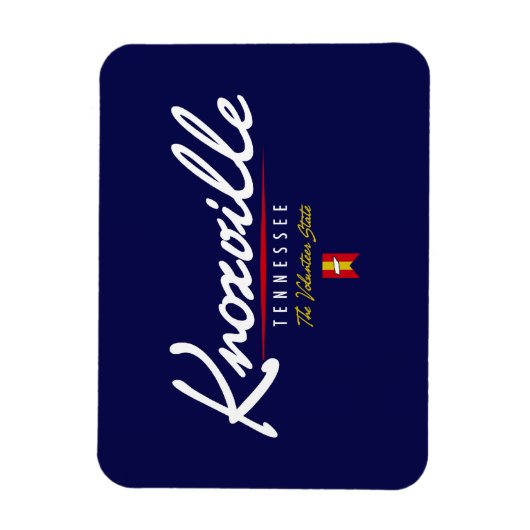 Knoxville Script Magneet (Verticaal)