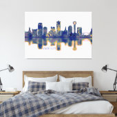 Knoxville Skyline Canvas Afdruk (Insitu (Slaapkamer))