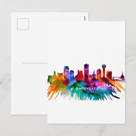 Knoxville Skyline Feestdagenkaart (Voorkant / Achterkant)