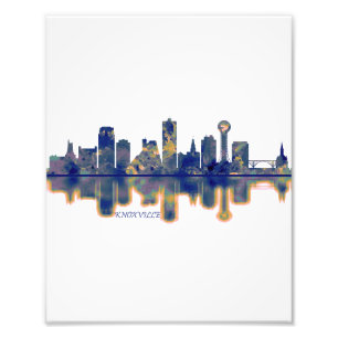 Knoxville Skyline Foto Afdruk
