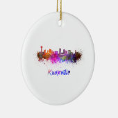 Knoxville skyline in waterverf keramisch ornament (Rechts)