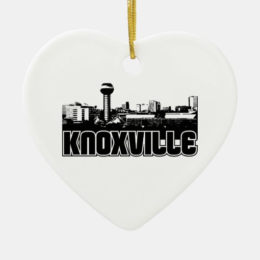 Knoxville Skyline Keramisch Ornament (Voorkant)