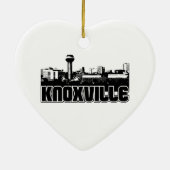 Knoxville Skyline Keramisch Ornament (Achterkant)