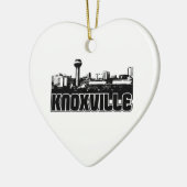 Knoxville Skyline Keramisch Ornament (Links)