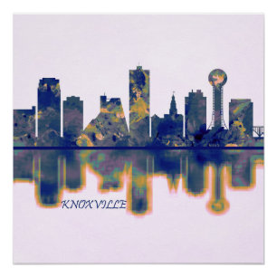 Knoxville Skyline Perfect Poster