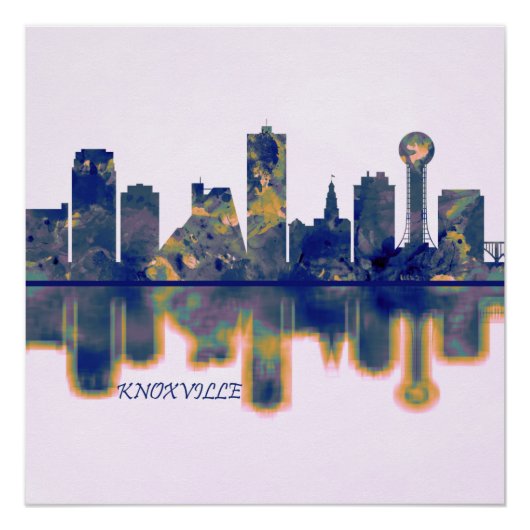 Knoxville Skyline Perfect Poster (Voorkant)