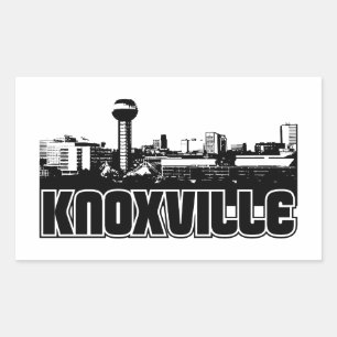 Knoxville Skyline Rechthoekige Sticker