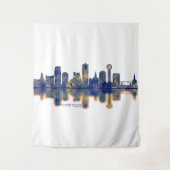 Knoxville Skyline Wandkleed (Voorkant)