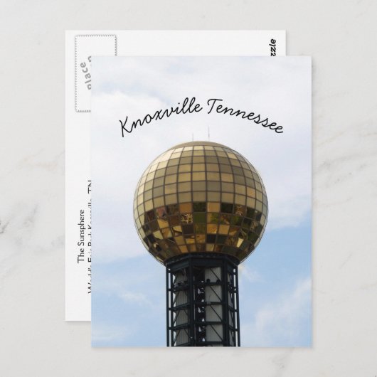 Knoxville Sunsphere Briefkaart (Voorkant / Achterkant)