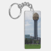 Knoxville Sunsphere Sleutelhanger (Voorkant Links)