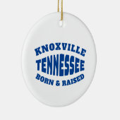 Knoxville Tennessee Born and Raised Keramisch Ornament (Rechts)