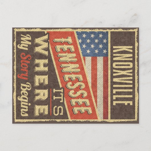 Knoxville Tennessee Briefkaart (Voorkant)