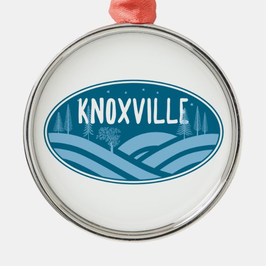 Knoxville Tennessee Buiten Metalen Ornament (Voorkant)
