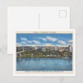  Knoxville Tennessee City Skyline jaren 1940 Briefkaart (Voorkant / Achterkant)