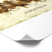 Knoxville Tennessee Cityscape Poster (Hoek)