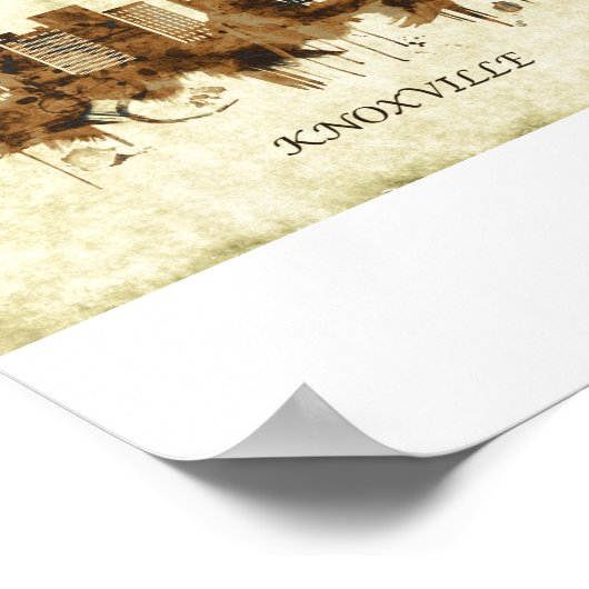 Knoxville Tennessee Cityscape Poster (Hoek)