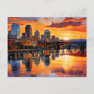 Knoxville, Tennessee Gouden uur Briefkaart