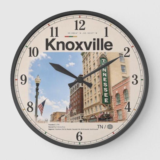 Knoxville Tennessee Grote Klok (Voorkant)