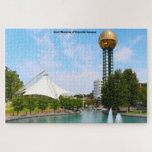 Knoxville Tennessee. Jigzaag Puzzle Legpuzzel (Horizontaal)