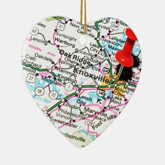 Knoxville, Tennessee Keramisch Ornament (Rechts)