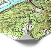 Knoxville Tennessee Map (1978) Poster (Hoek)